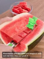 Windmill Watermelon Cube Cutter | Watermelon Slicer Cutter, Stainless Steel Watermelon Cutter Wheel Fruit Knife Melon Knife Corer Kitchen Gadgets, Practical Tool for Fruit Vegetable Salad - Image 14