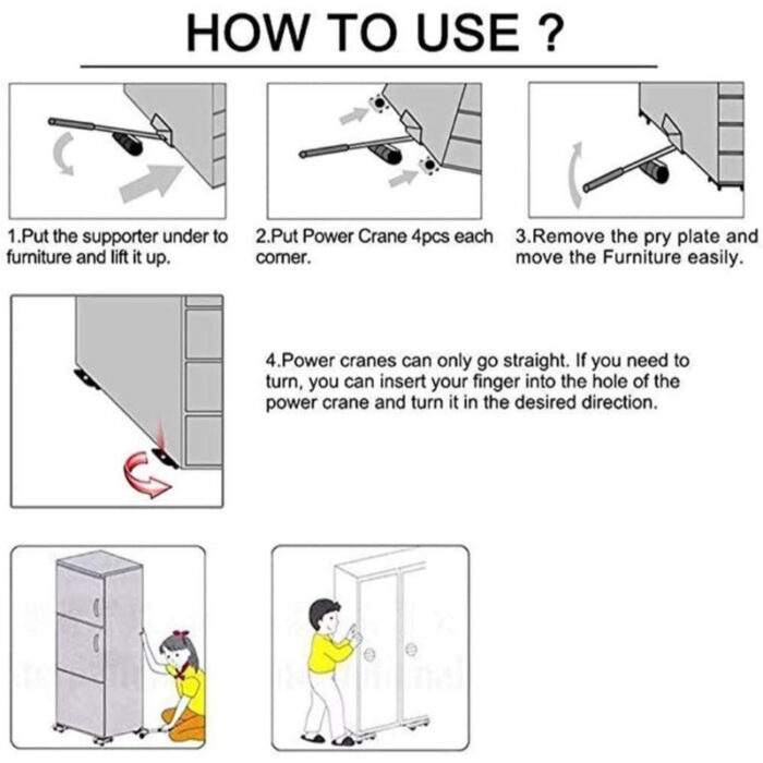 Professional Furniture Transport Lifter Tool Set Heavy Duty Stuffs Moving Hand Tool - Image 5