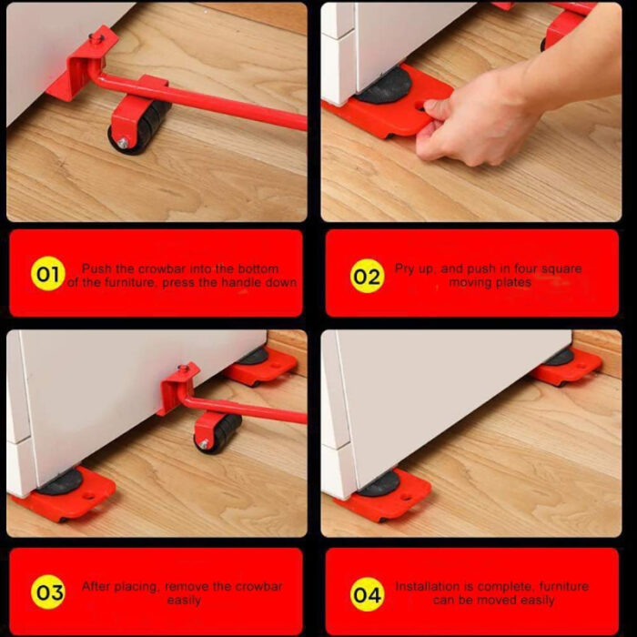 Professional Furniture Transport Lifter Tool Set Heavy Duty Stuffs Moving Hand Tool - Image 7