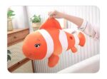 Clown Fish Soft Stuffed Plush Sea Animal Pillow for Kids Boys & Girls Birthday Gifts (Color: Orange and White Size: 65 cm) - Image 7