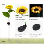 Pack Of 2 Waterproof Sunflower Solar Decorative Lights For Outdoor Garden And Lawn - Image 6
