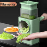 Multi-Functional Manual Vegetable Cutter High-Efficiency Rotary Grater With Handle - Image 4