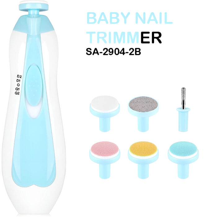 6-in-1 Safe and Efficient Multi-Functional Ergonomic Mini Electric Baby Nail Trimmer - Image 3