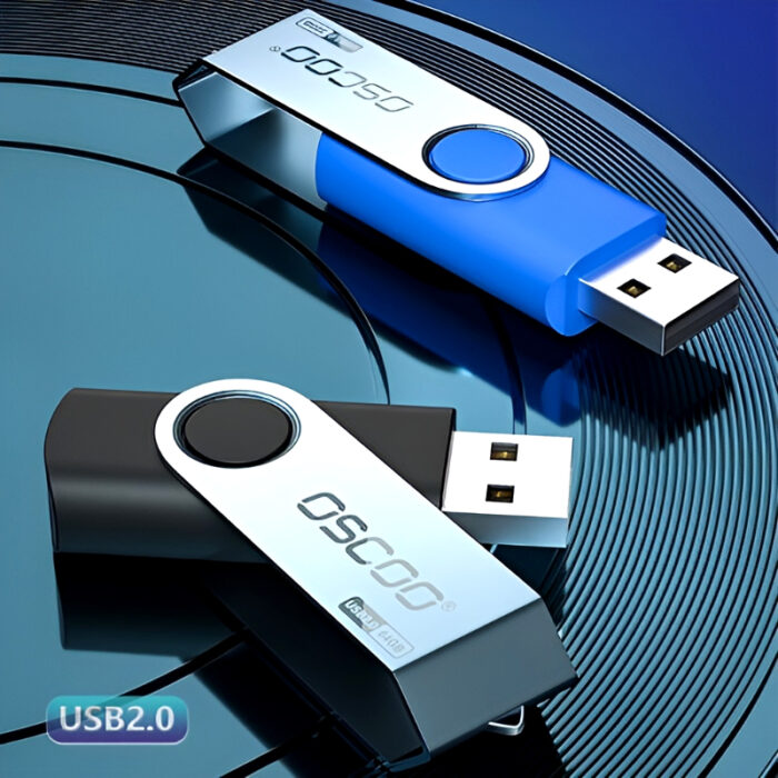 OSCOO 008U Classic Swivel USB 3.0 Flash Drive – 100% Original, 32GB/64GB/128GB High-Speed Pen Drive - Image 1