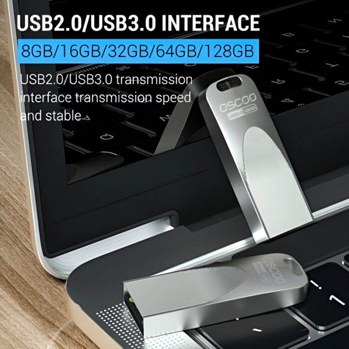 OSCOO OO6U-1 Metal USB 3.0 Flash Drive – 100% Original, 32/64/128GB High-Speed Pen Drive Memory Stick - Image 4