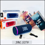 JBL S278 Waterproof Portable Speaker - Compact Cylindrical Design and Premium Cloth Woofer