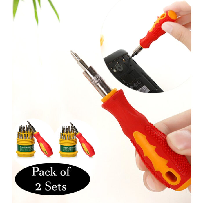2-Pack 31 In 1 Multi-Functional Screwdriver Tool Kit for Mobiles and Small Products - Image 4