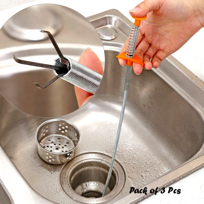 Pack of 3 Pcs Flexible Hand-Pinch Sewer Picker With Pressable Garbage Clip For Efficient Dredging - Image 6