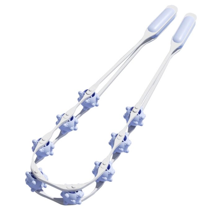 Multifunctional Bump Ball Full body massager | Muscle Relaxation Body Massage 8 Balls Ergonomic Handle Roller (Random color) - Image 2