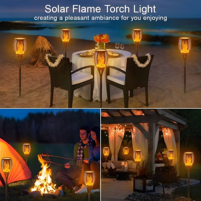 XF-6017 Solar Flame LED Light Lamp Enhance Your Outdoors With Stunning Decoration - Image 5