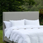 Luxury White Pillow With Imported Printed Cover And Ball Fiber Filling - Image 3