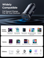 Joyroom JR-CCN05 30W Super Fast Mini Car Charger with USB-A & USB-C Ports - Image 7