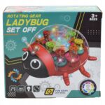 Battery Operated Rotating Gear Ladybug Toy With Lights And Music - Image 3