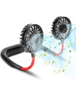 Neck Fan Adjustment Fan Hands-free Hanging Rechargeable Mini Sports Fans 3 Gears Wearable Sport Fan - Random Color - Image 4