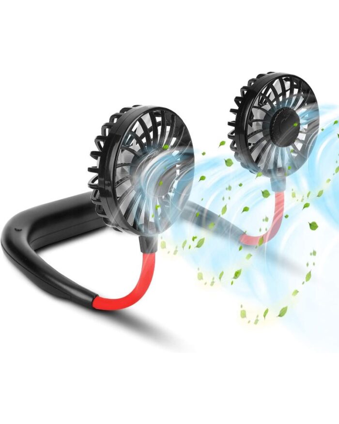 Neck Fan Adjustment Fan Hands-free Hanging Rechargeable Mini Sports Fans 3 Gears Wearable Sport Fan - Random Color - Image 4