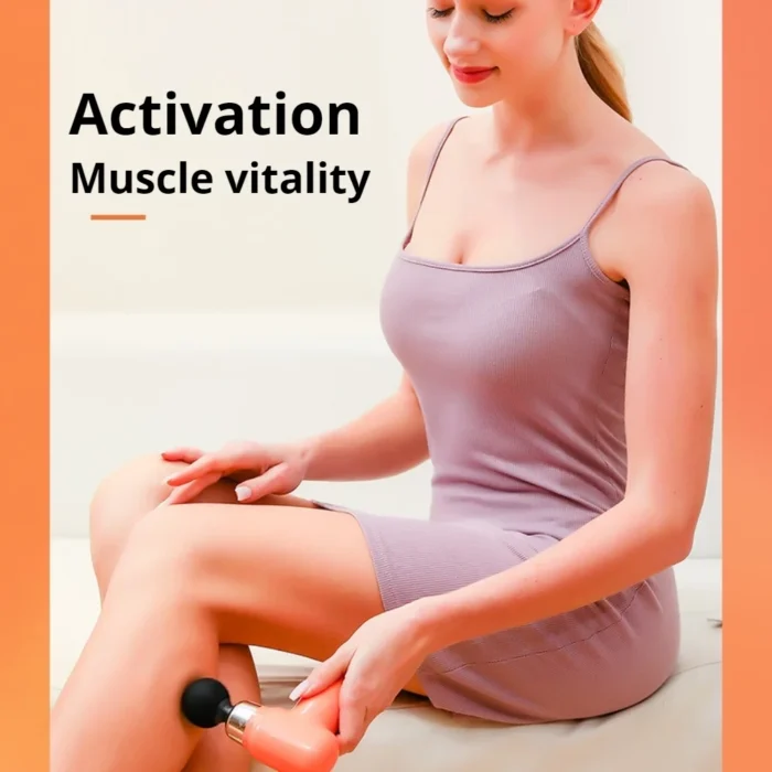 4 in 1 Compact Gun Massager | 5 Speed Levels | Portable Rechargeable Handheld Muscle Pain Reliever Device (Random color) - Image 7