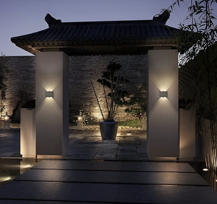 4 Way Outdoor Waterproof Wall Light, Fancy LED light for wall, Aluminium IP65 Waterproof Outdoor Wall Lamps - 4 Watts - Image 3