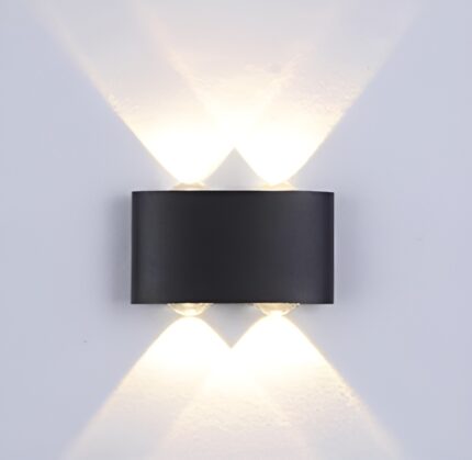4 Way Outdoor Waterproof Wall Light, Fancy LED light for wall, Aluminium IP65 Waterproof Outdoor Wall Lamps - 4 Watts