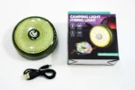 Hanging lantern with garland, camping atmospheric garland, rechargeable LED garland 9 m - Image 9