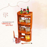 Pretty Neat 4 Tier New Vertical Style Spice Rack 6 PCs Set - Image 2