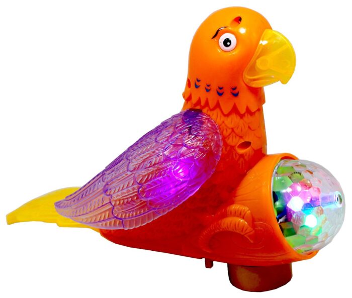 Colorful Electric Bird Parrot With 3D Light And Music Toy For Kids - Image 5