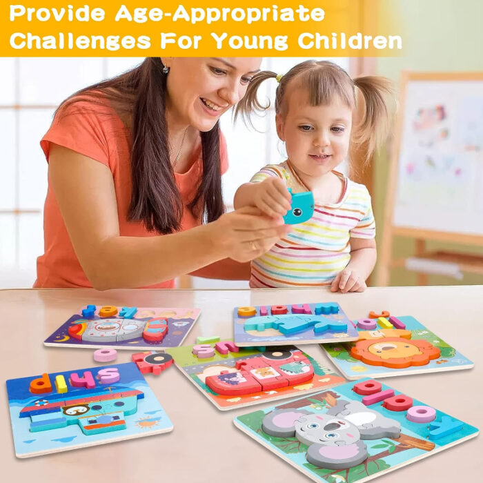 Children Pre-school Educational Colorful 3D Tangram Math Cube Imagination Shapes Game Puzzle Toy for Kids - Image 7