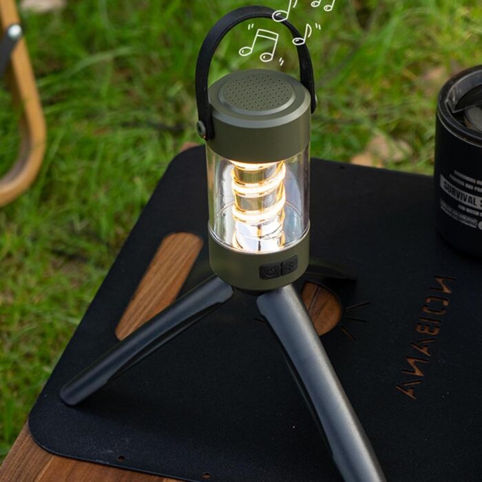 BLUETOOTH SPEAKER CAMPING LIGHTS YD-2312 / Rechargeable Camping Lantern, Waterproof Outdoor Lamp / Fishing Hiking Emergency - Image 9