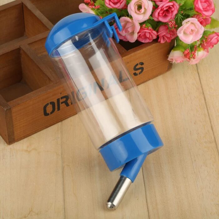 400ML Leak-Proof Water Dispenser Hanging Pet Water Bottle Steel Ball Design - Image 1