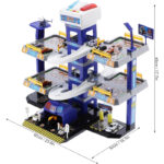 City Shuttle Fire Parking Playset Stand For kids - Image 8