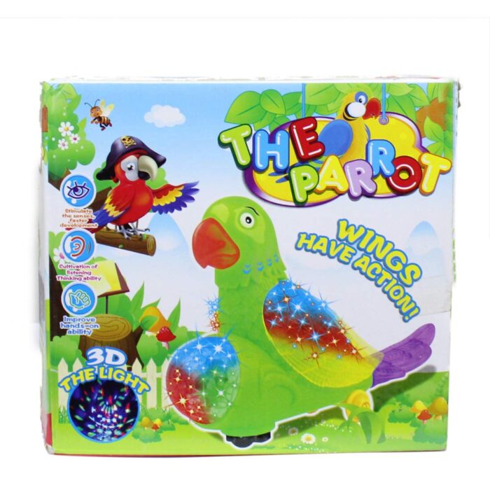 Colorful Electric Bird Parrot With 3D Light And Music Toy For Kids - Image 4