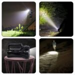Rechargeable Bright LED Flashlight Torch 75W High Powered Searchlight Built-In Battery - Image 2