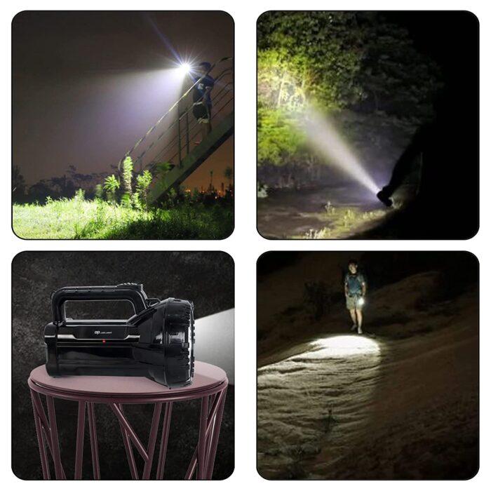 Rechargeable Bright LED Flashlight Torch 75W High Powered Searchlight Built-In Battery - Image 2