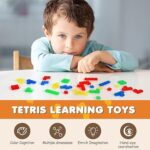 Color Pattern Block Mind Game Challenge | Kids Educational Toy Building Blocks | Kids Educational Toy Building Blocks | Tetris Learning Toy for Children, Tetris Game Children (Random colors) - Image 10