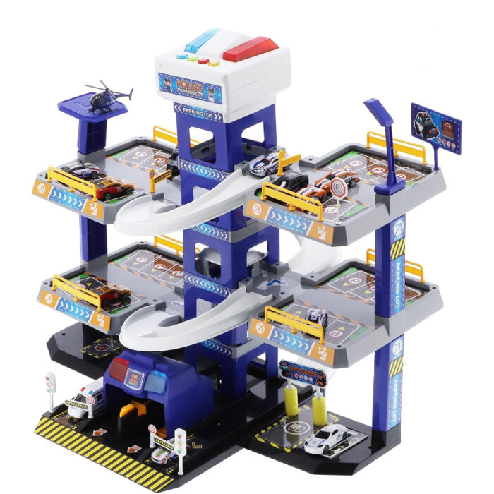 City Shuttle Fire Parking Playset Stand For kids - Image 1