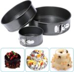 3 Pcs 18cm/20cm/22cm Round Non Stick Spring Form Cake Mold Baking Pan - Image 3