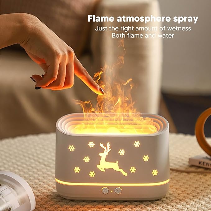 71O9CdPa7L._AC_SX679_.jpg Flame Design Humidifier Essential Oil Diffuser for Bedroom Living Room Office - Image 1