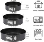3 Pcs 18cm/20cm/22cm Round Non Stick Spring Form Cake Mold Baking Pan - Image 6