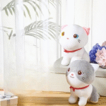 Cute Soft Cat Sitting Stuff Toy / Plush Toy | Cat Stuffed Animals - 25 CM (random Color) - Image 6
