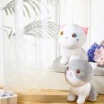 Cute Soft Cat Sitting Stuff Toy / Plush Toy | Cat Stuffed Animals - 25 CM (random Color) - Image 3