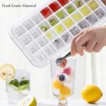 32 grid Silicone Ice Cube Tray with Lid Cover  (Random color) - Image 5