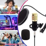 Podcast Mic Set With Live Sound Card,condenser Microphone With Rechargeable 12 Kinds Of Auxiliary Background For Karaoke Singing, Youtube Recording - Image 7