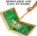 Wooden Sling Puck Game | Football Board Game | Wooden Hockey Soccer Table Game for kids & adults - Image 9