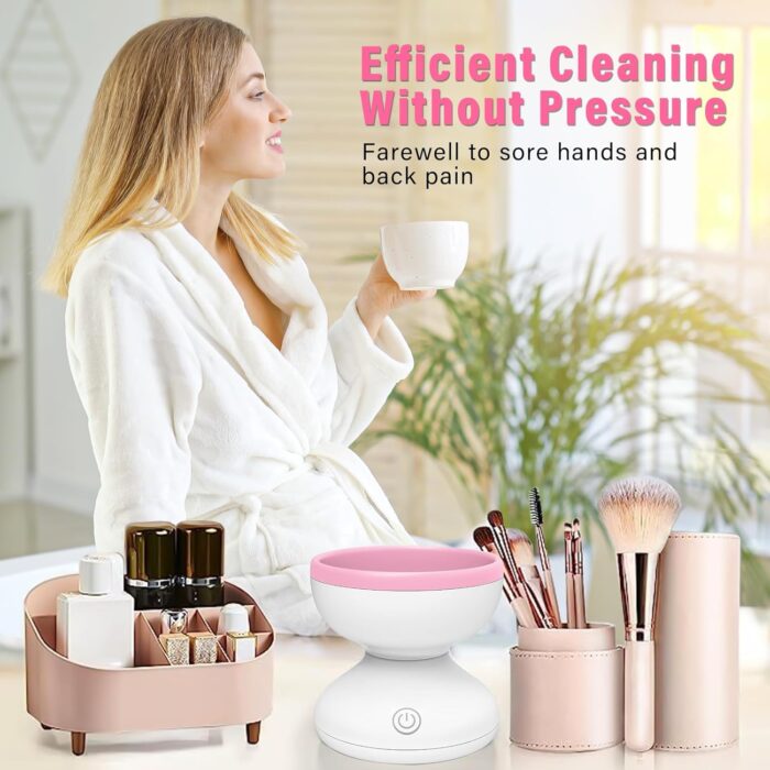 Makeup Brush Cleaner Machine, Electric Makeup Brush Cleaner(random color) - Image 2