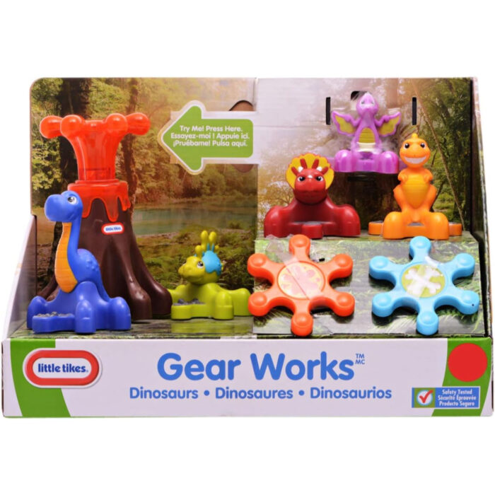 Little Tikes Colorful Gear Works Dinosaur Set - Image 3