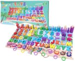 Wooden Puzzle Sorting Learning Board Toys | ABC, Numbers, Shapes, Abacus, Fish Picking Activity and Animals | Preschool Education Montessori Toys - Image 7