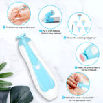 6-in-1 Safe and Efficient Multi-Functional Ergonomic Mini Electric Baby Nail Trimmer - Image 4