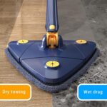 Adjustable 360 Degree Rotatable Butterfly Triangle Cleaning Mop - Image 6