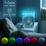 4-In-1 Multi-Functional Portable Air Humidifier Cooling USB Fan With 7-Color Night Light - Image 11