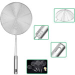 Solid 4 PCS Stainless Steel Fry Oil Strainer - Image 4