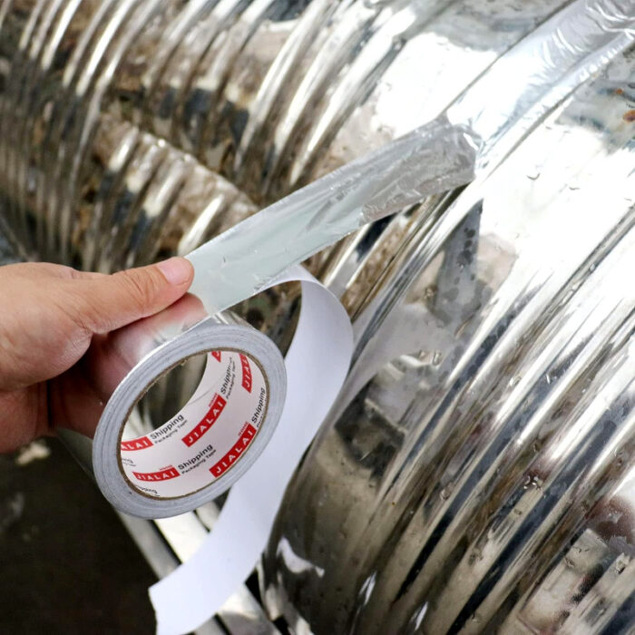 Pack Of 4 Silver Strong High Temperature Resistant Waterproof And Fireproof Aluminum Foil Tape - Image 6